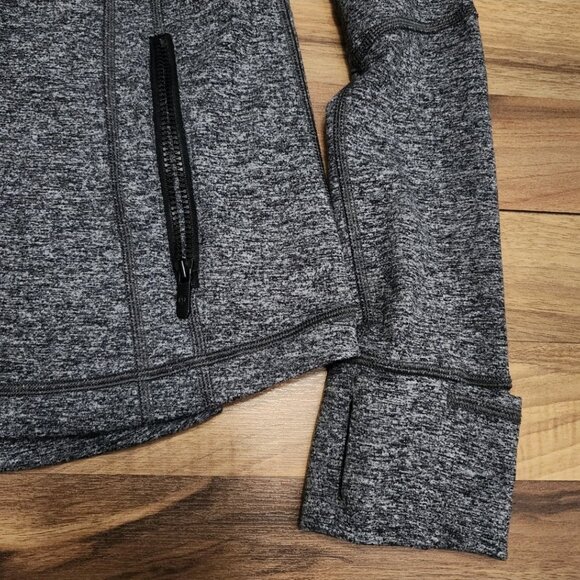 Lululemon Define Jacket Heathered Grey/Black Luon Size 6 Euc - Picture 4 of 9